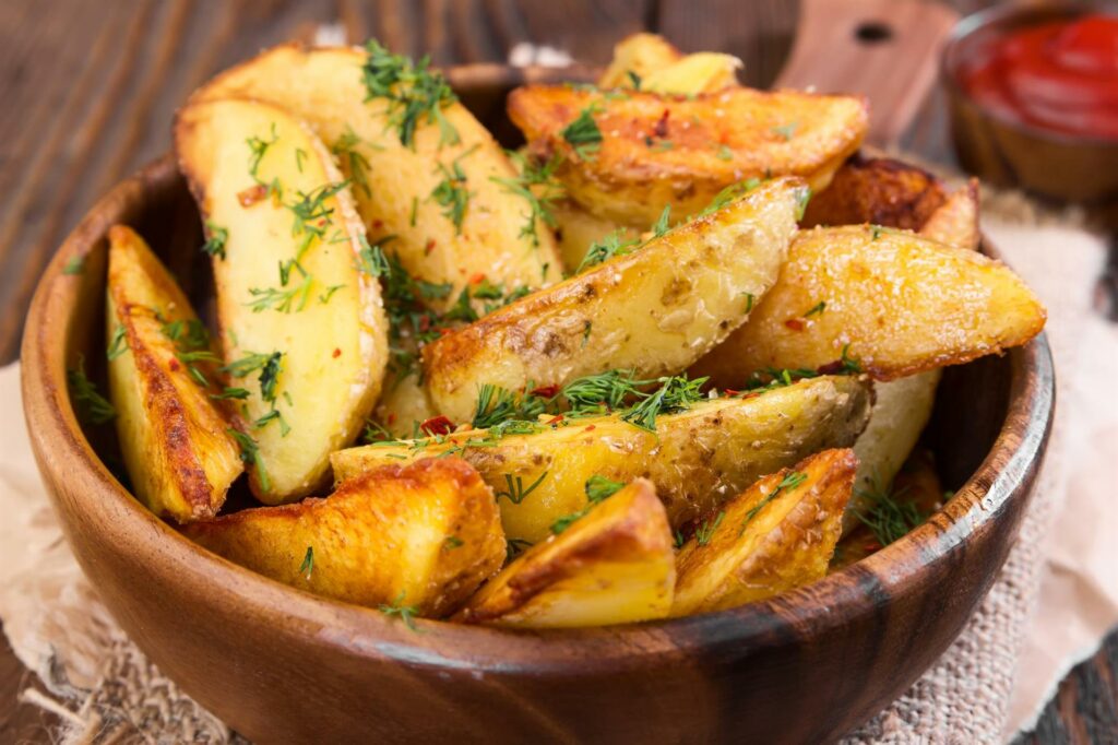 potato-wedges-with-dill-wooden-bowl-wooden-background (Custom)