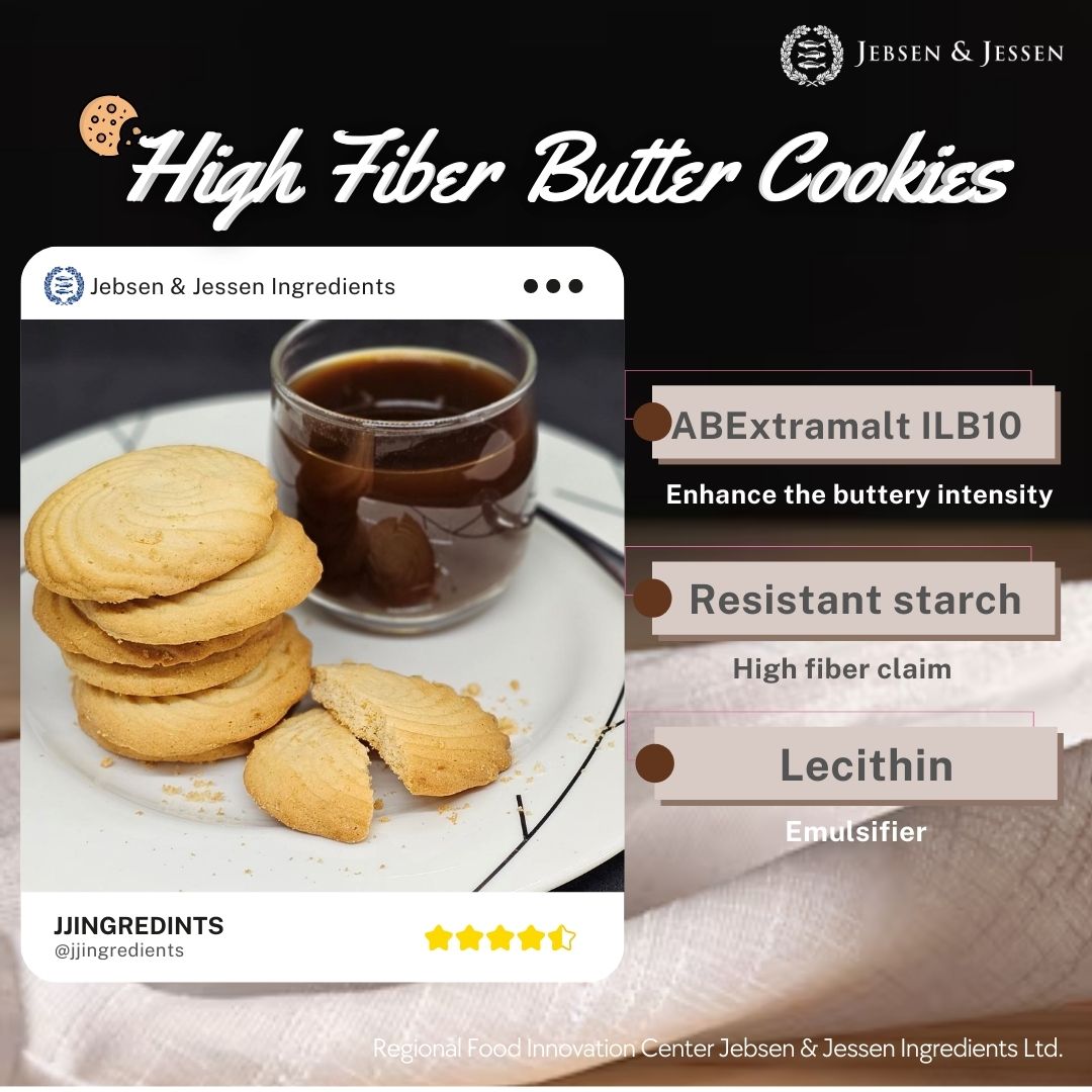 High fiber butter cookies poster